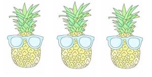3 pineapples