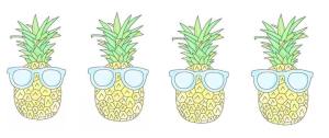4 pineapples